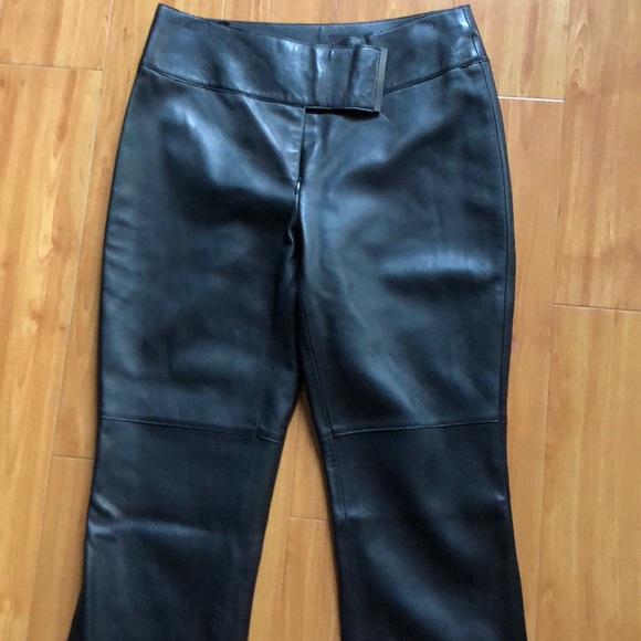 Elie Tahari Leather Pants - Picture 3 of 3